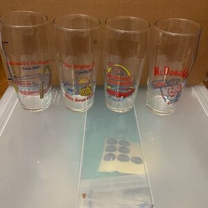 Retro Collectors McDonald's Vintage Glass Set - Multicolor - 1995